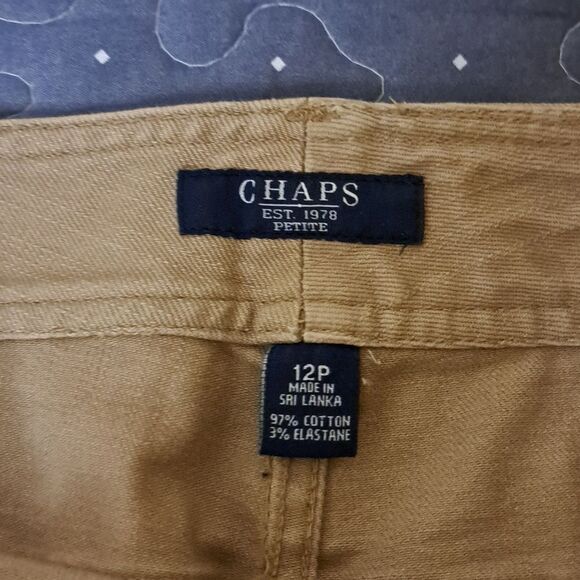 CHAPS Tan Women's Skirt size 12 petite - Picture 2 of 5